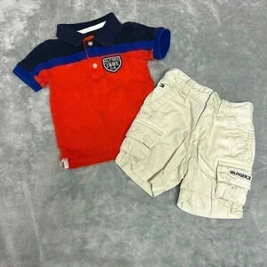 Tommy Hilfiger - 2 piece summer set.  Size 6 to 9 months